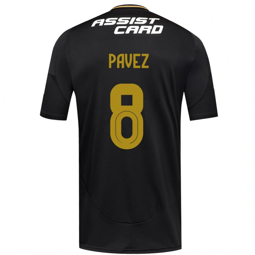 Danxen Herren Esteban Pavez #8 Schwarz Weiß Gelb Auswärtstrikot Trikot 2025/26 T-Shirt Schweiz