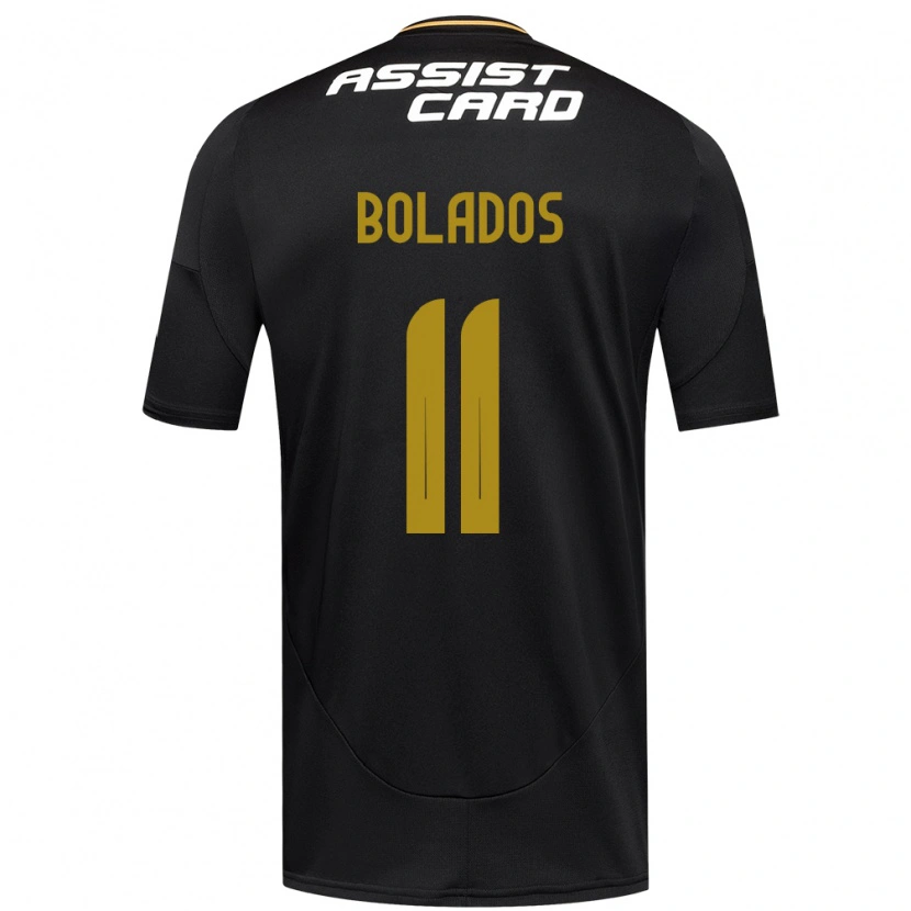 Danxen Herren Marcos Bolados #11 Schwarz Weiß Gelb Auswärtstrikot Trikot 2025/26 T-Shirt Schweiz