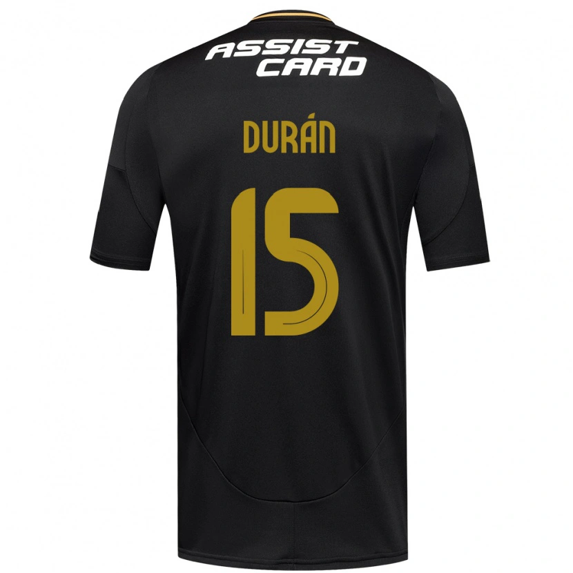 Danxen Herren José Durán #15 Schwarz Weiß Gelb Auswärtstrikot Trikot 2025/26 T-Shirt Schweiz