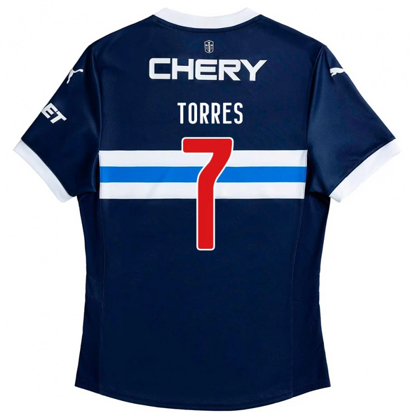 Danxen Herren Joaquín Torres #7 Schwarz Blau Auswärtstrikot Trikot 2025/26 T-Shirt Schweiz