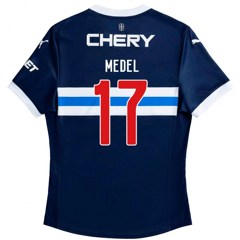 Danxen Herren Gary Medel #17 Schwarz Blau Auswärtstrikot Trikot 2025/26 T-Shirt Schweiz