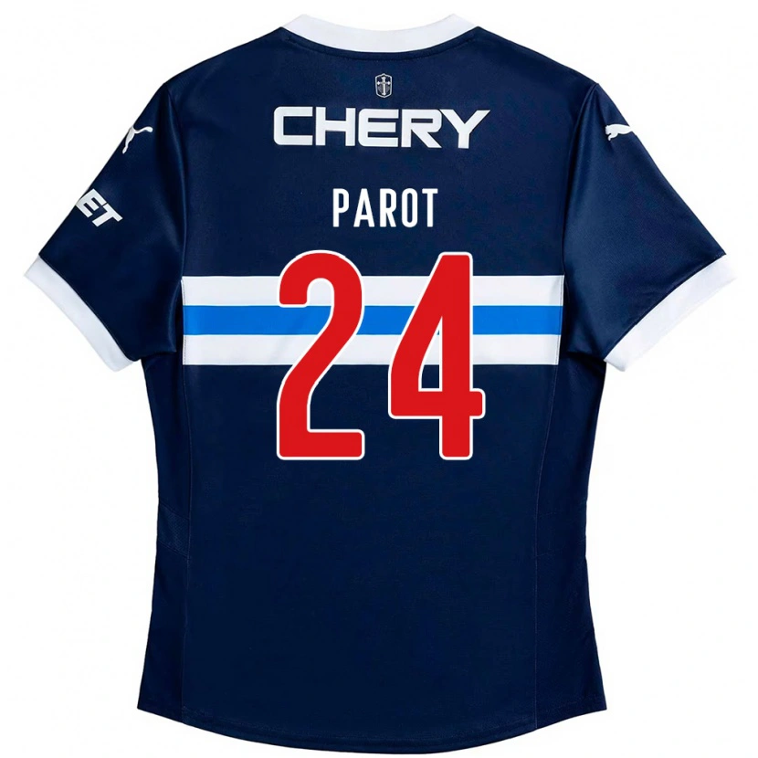 Danxen Herren Alfonso Parot #24 Schwarz Blau Auswärtstrikot Trikot 2025/26 T-Shirt Schweiz