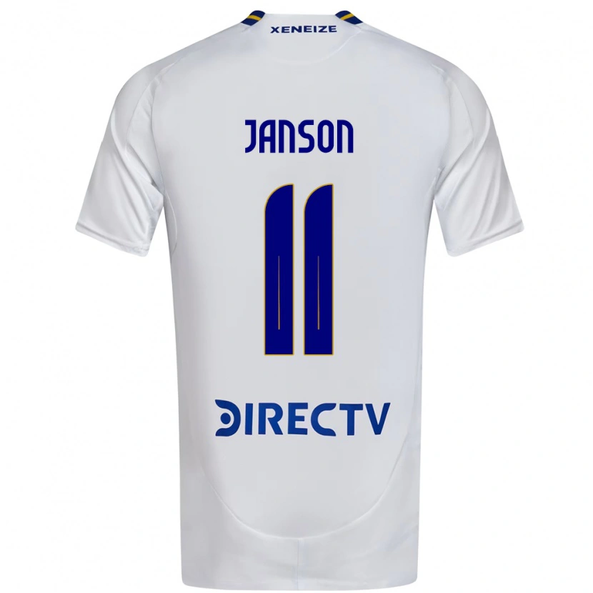Danxen Herren Lucas Janson #11 Weiß Blau Auswärtstrikot Trikot 2025/26 T-Shirt Schweiz