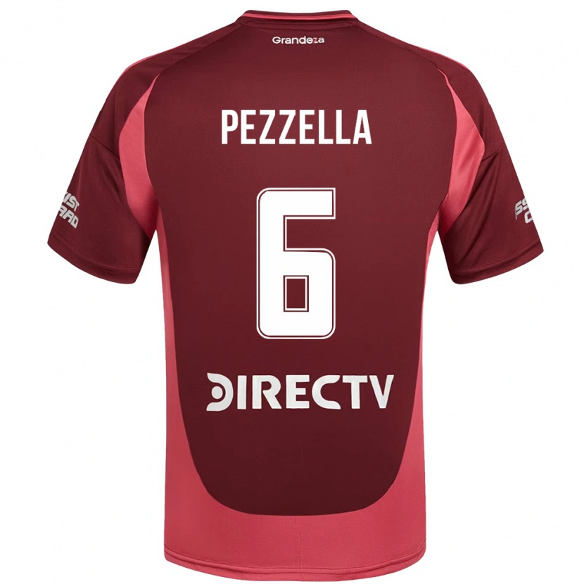 Danxen Herren Germán Pezzella #6 Weiß Rot Auswärtstrikot Trikot 2025/26 T-Shirt Schweiz