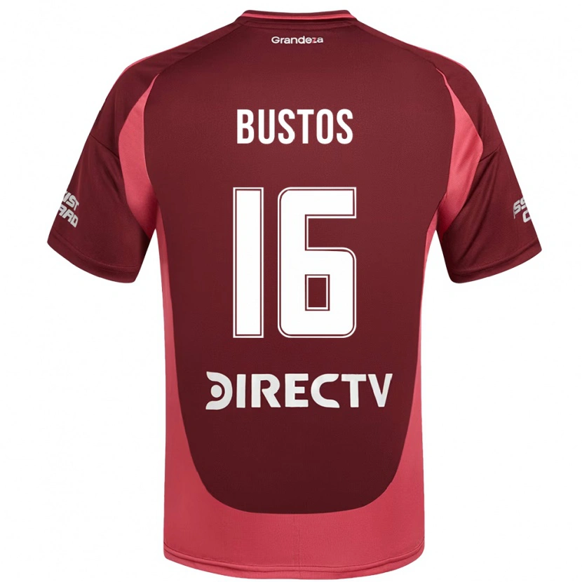 Danxen Herren Fabricio Bustos #16 Burgunder Magenta Auswärtstrikot Trikot 2025/26 T-Shirt Schweiz