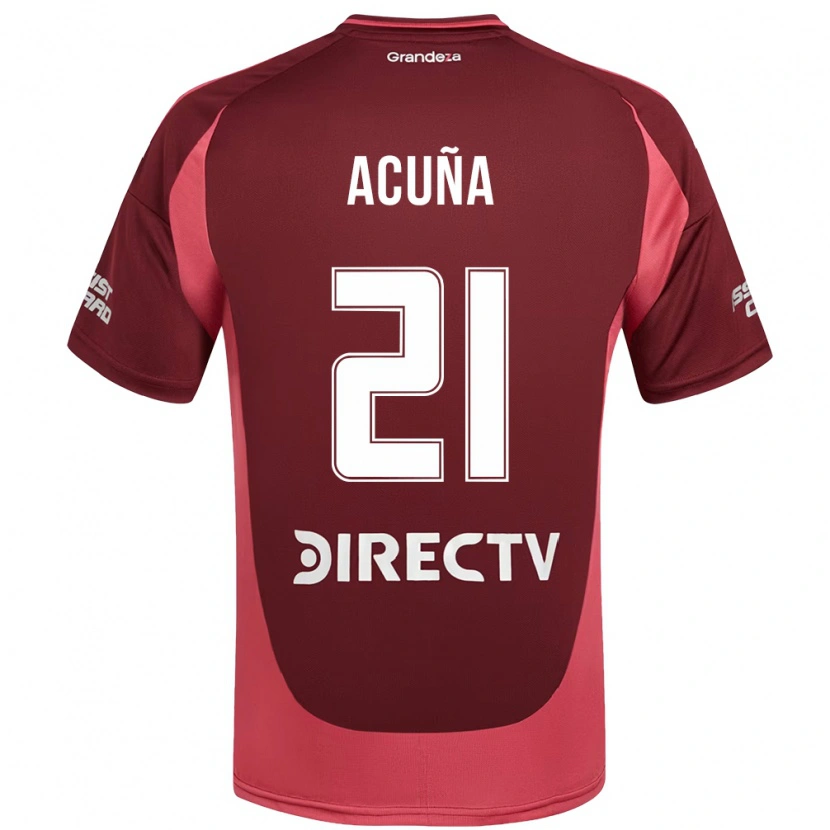 Danxen Herren Marcos Acuña #21 Weiß Rot Auswärtstrikot Trikot 2025/26 T-Shirt Schweiz