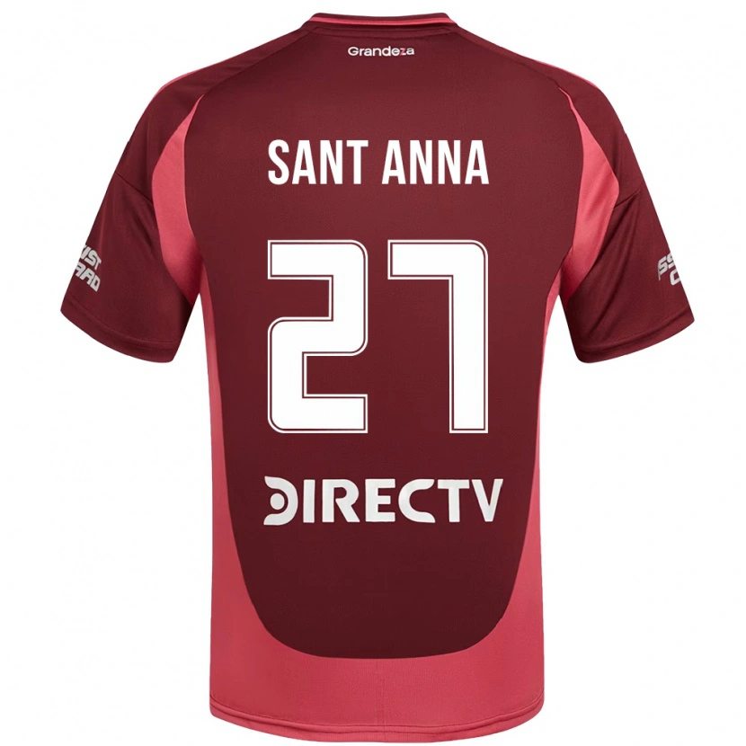 Danxen Herren Agustín Sant Anna #27 Burgunder Magenta Auswärtstrikot Trikot 2025/26 T-Shirt Schweiz