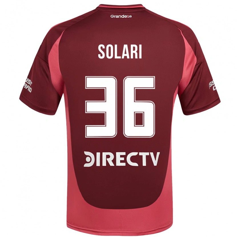 Danxen Herren Pablo Solari #36 Burgunder Magenta Auswärtstrikot Trikot 2025/26 T-Shirt Schweiz