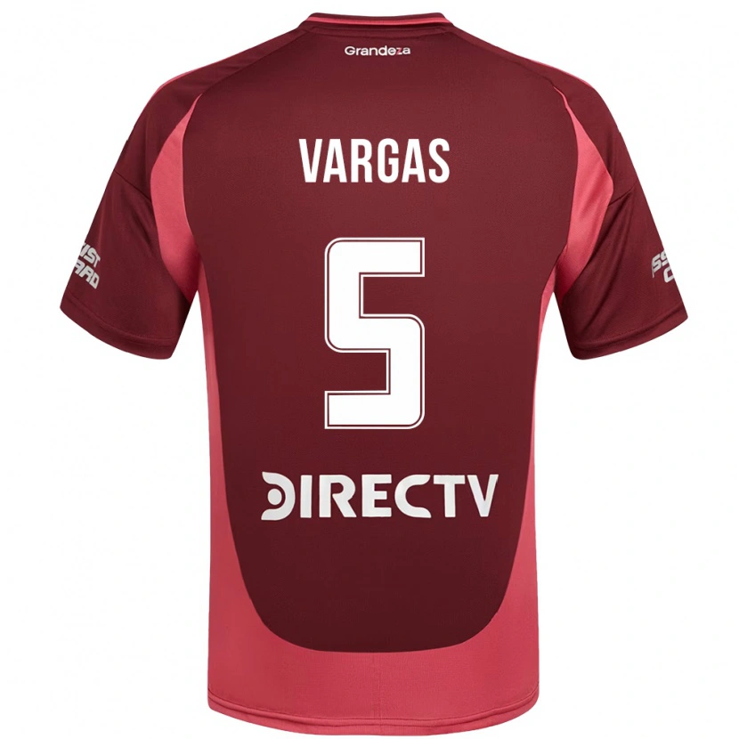Danxen Herren Agustina Vargas #5 Weiß Rot Auswärtstrikot Trikot 2025/26 T-Shirt Schweiz