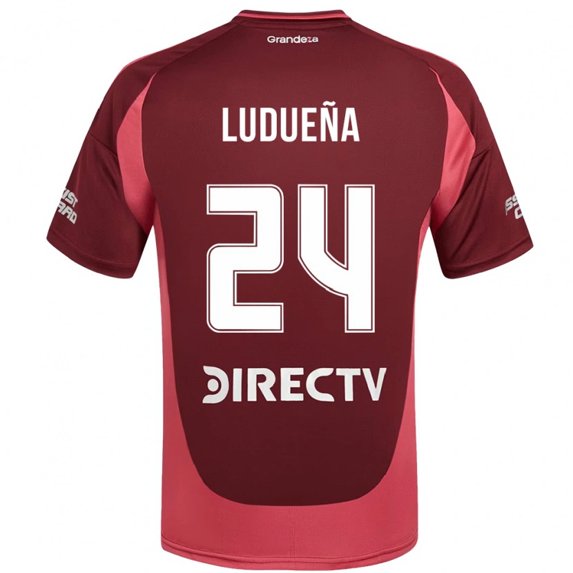 Danxen Herren Belén Ludueña #24 Weiß Rot Auswärtstrikot Trikot 2025/26 T-Shirt Schweiz