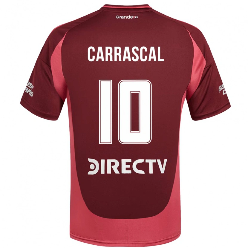 Danxen Herren Jorge Carrascal #10 Weiß Rot Auswärtstrikot Trikot 2025/26 T-Shirt Schweiz