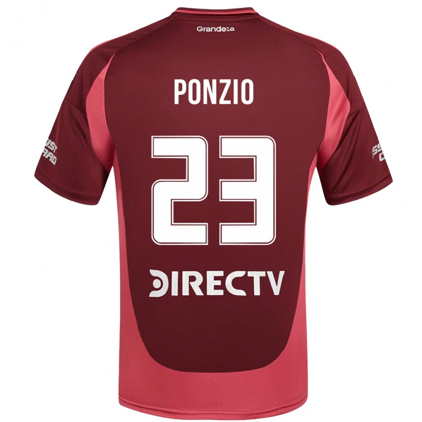 Danxen Herren Leonardo Ponzio #23 Weiß Rot Auswärtstrikot Trikot 2025/26 T-Shirt Schweiz