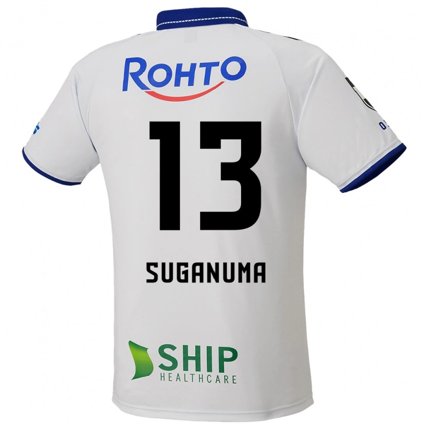 Danxen Herren Shunya Suganuma #13 Blau Weiß Schwarz Auswärtstrikot Trikot 2025/26 T-Shirt Schweiz