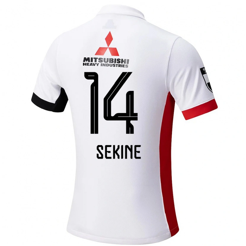 Danxen Herren Takahiro Sekine #14 Rot Weiß Auswärtstrikot Trikot 2025/26 T-Shirt Schweiz