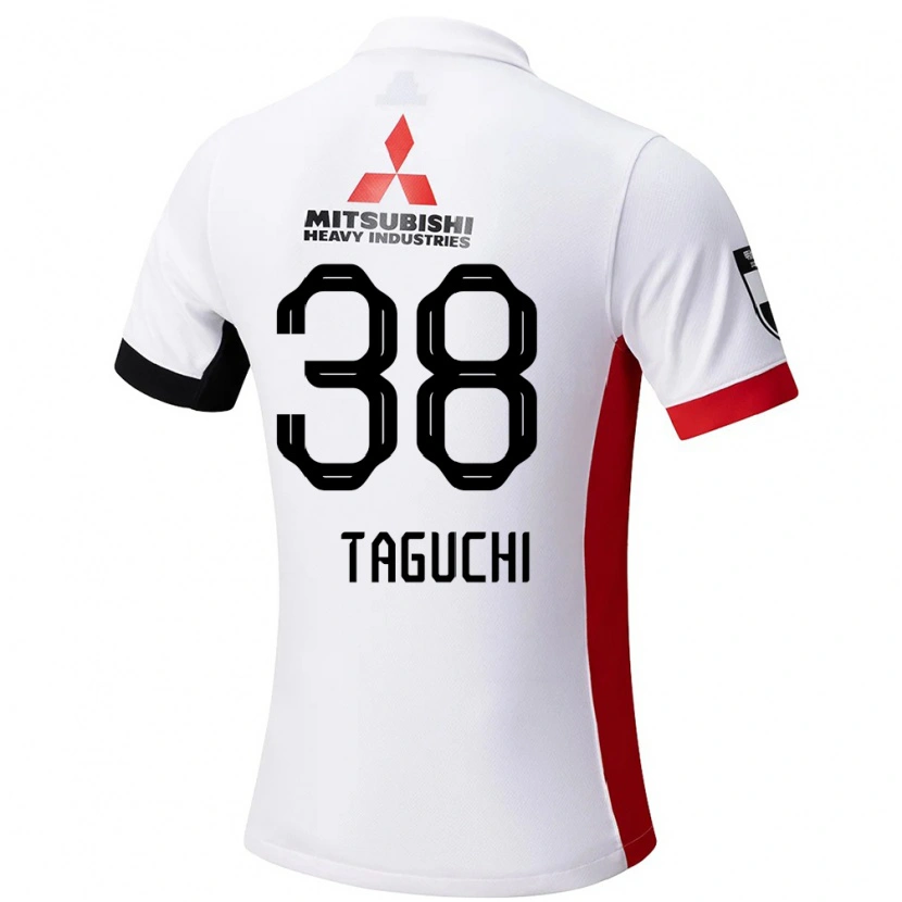 Danxen Herren Keita Taguchi #38 Rot Weiß Auswärtstrikot Trikot 2025/26 T-Shirt Schweiz