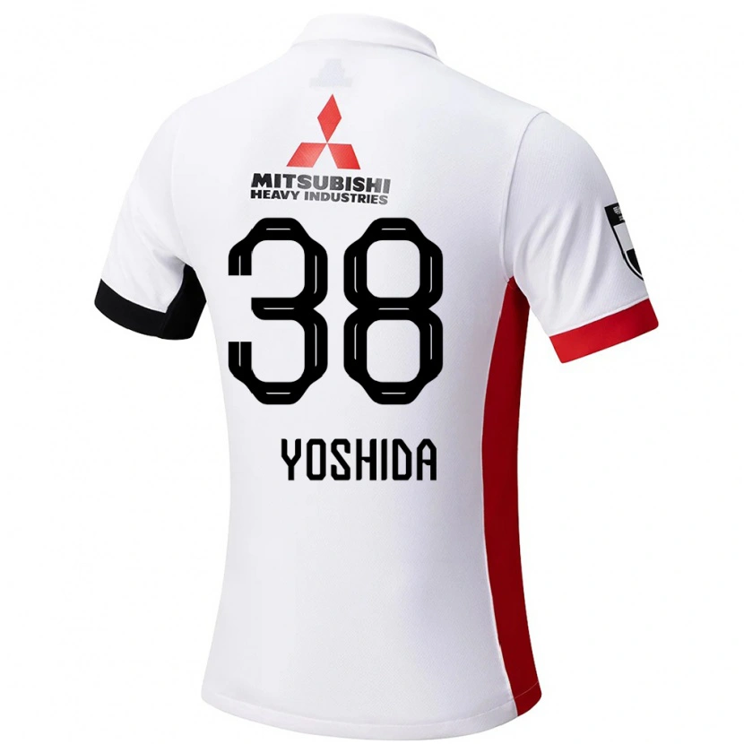 Danxen Herren Masanobu Yoshida #38 Rot Weiß Auswärtstrikot Trikot 2025/26 T-Shirt Schweiz