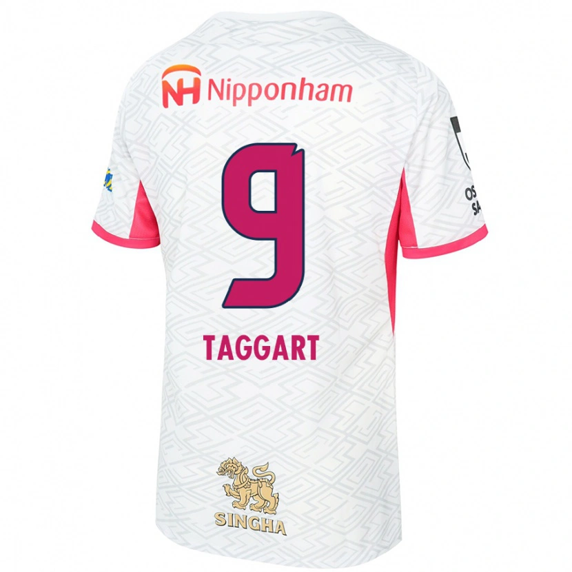 Danxen Herren Adam Taggart #9 Sakura Rosa Weiß Auswärtstrikot Trikot 2025/26 T-Shirt Schweiz