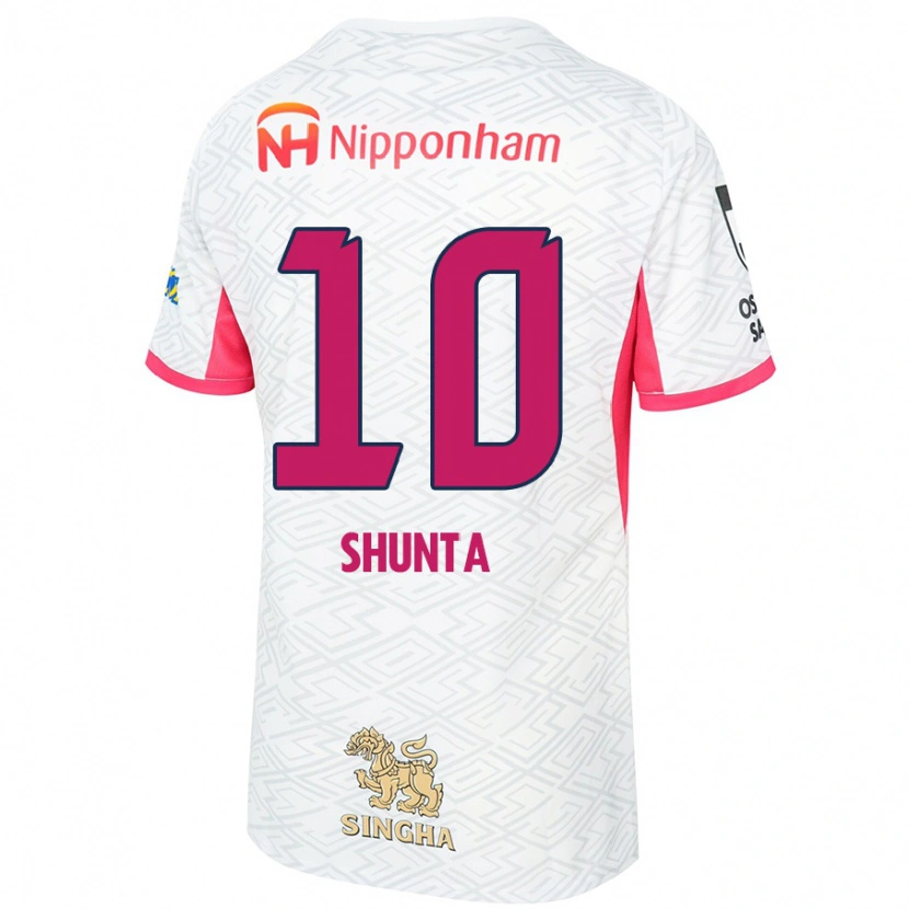 Danxen Herren Shunta Tanaka #10 Sakura Rosa Weiß Auswärtstrikot Trikot 2025/26 T-Shirt Schweiz