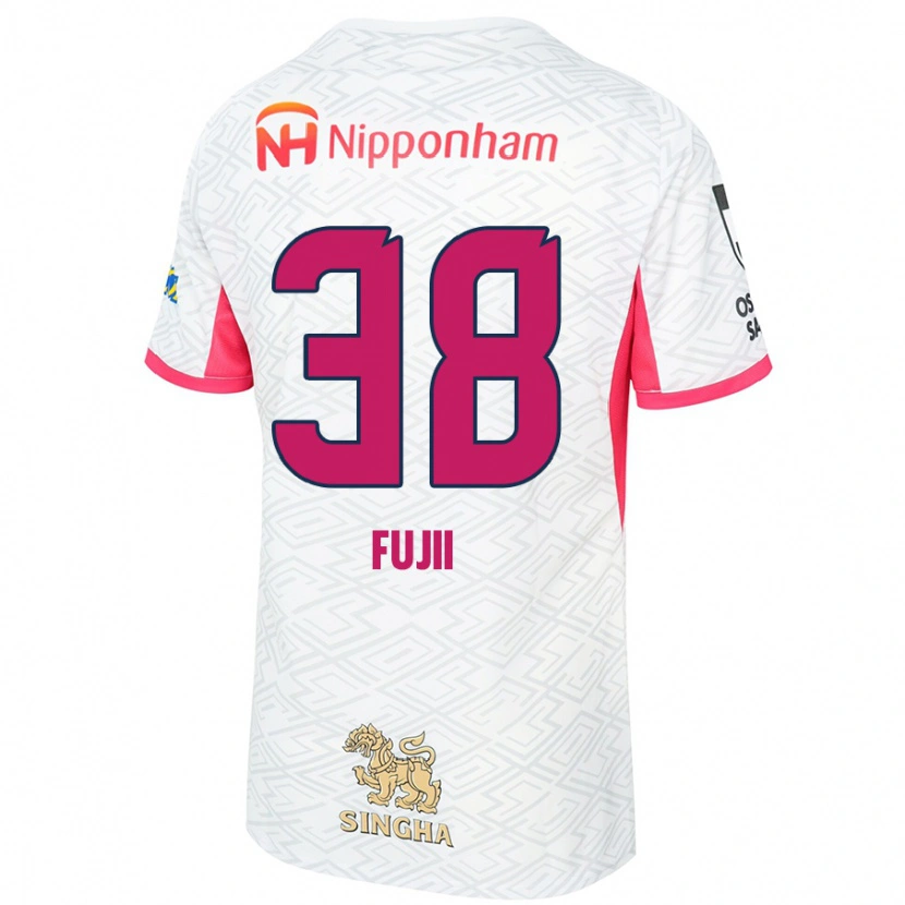 Danxen Herren Ryuya Fujii #38 Sakura Rosa Weiß Auswärtstrikot Trikot 2025/26 T-Shirt Schweiz