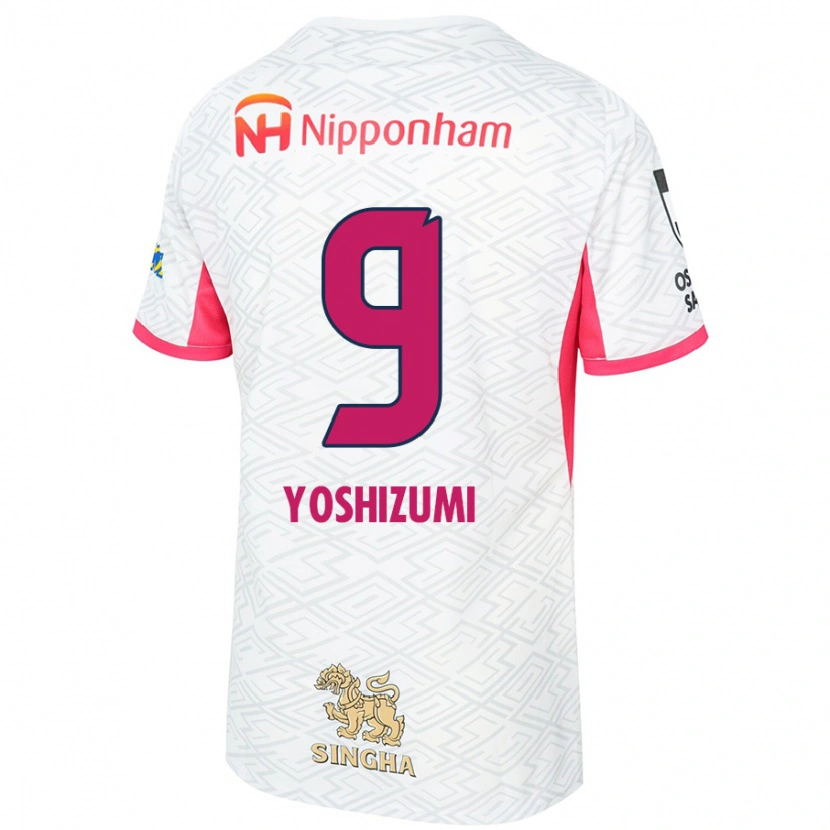 Danxen Herren Warai Yoshizumi #9 Sakura Rosa Weiß Auswärtstrikot Trikot 2025/26 T-Shirt Schweiz
