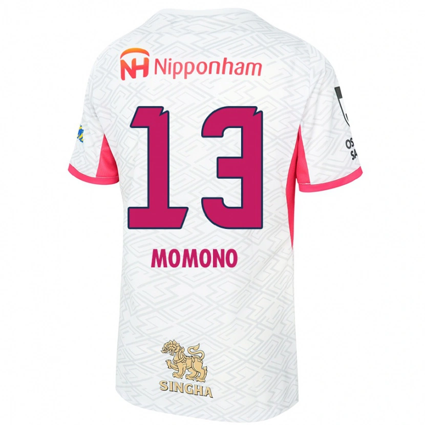 Danxen Herren Miyuka Momono #13 Sakura Rosa Weiß Auswärtstrikot Trikot 2025/26 T-Shirt Schweiz