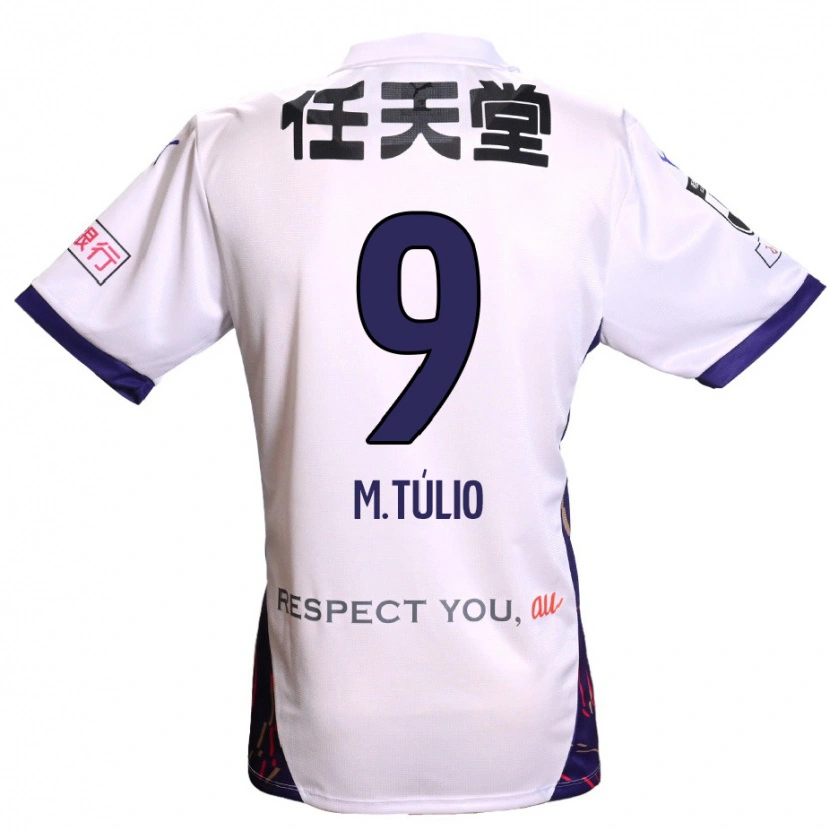 Danxen Herren Marco Túlio #9 Lila Weiß Schwarz Auswärtstrikot Trikot 2025/26 T-Shirt Schweiz