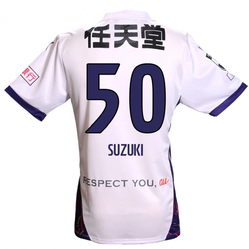 Danxen Herren Yoshinori Suzuki #50 Lila Weiß Schwarz Auswärtstrikot Trikot 2025/26 T-Shirt Schweiz