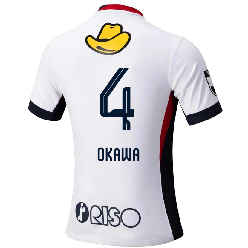 Danxen Herren Yugo Okawa #4 Rot Schwarz Auswärtstrikot Trikot 2025/26 T-Shirt Schweiz