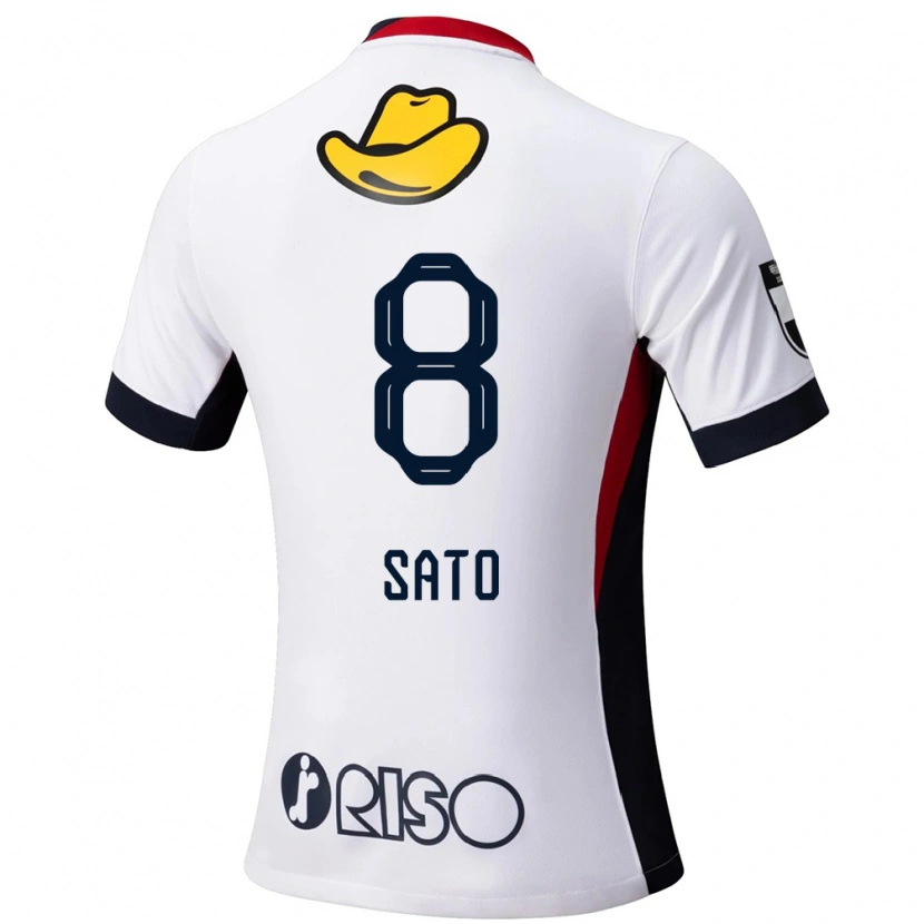 Danxen Herren Yuto Sato #8 Rot Schwarz Auswärtstrikot Trikot 2025/26 T-Shirt Schweiz