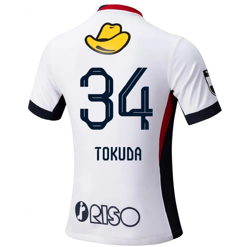 Danxen Herren Homare Tokuda #34 Rot Schwarz Auswärtstrikot Trikot 2025/26 T-Shirt Schweiz