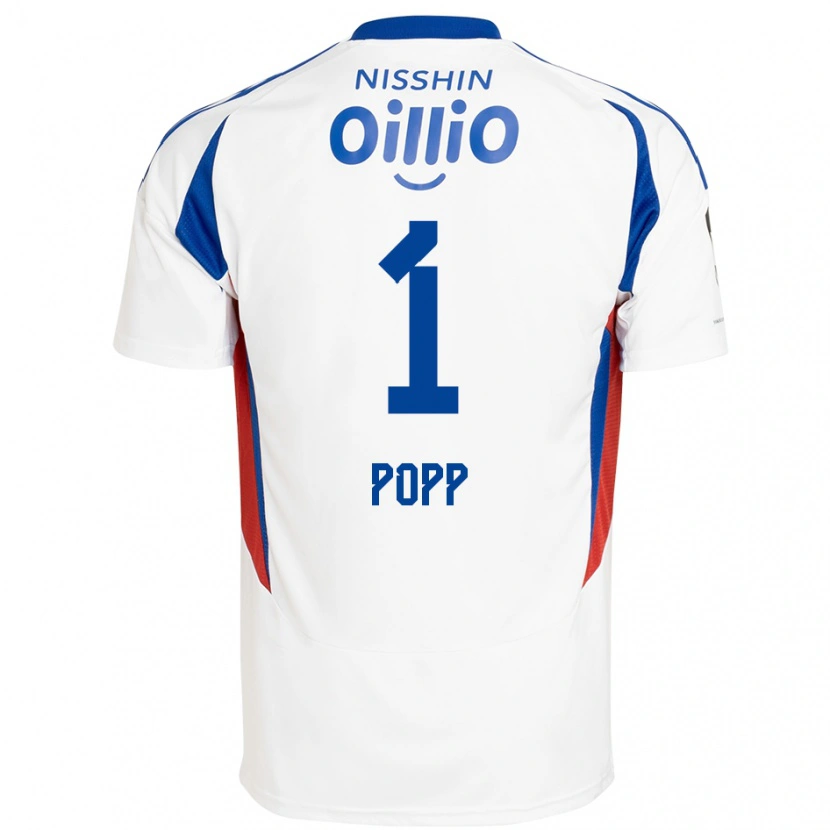 Danxen Herren William Popp #1 Königsblau Weiß Auswärtstrikot Trikot 2025/26 T-Shirt Schweiz