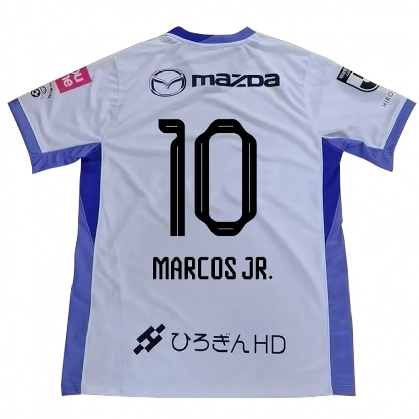 Danxen Herren Marcos Júnior #10 Weiß Orange Auswärtstrikot Trikot 2025/26 T-Shirt Schweiz