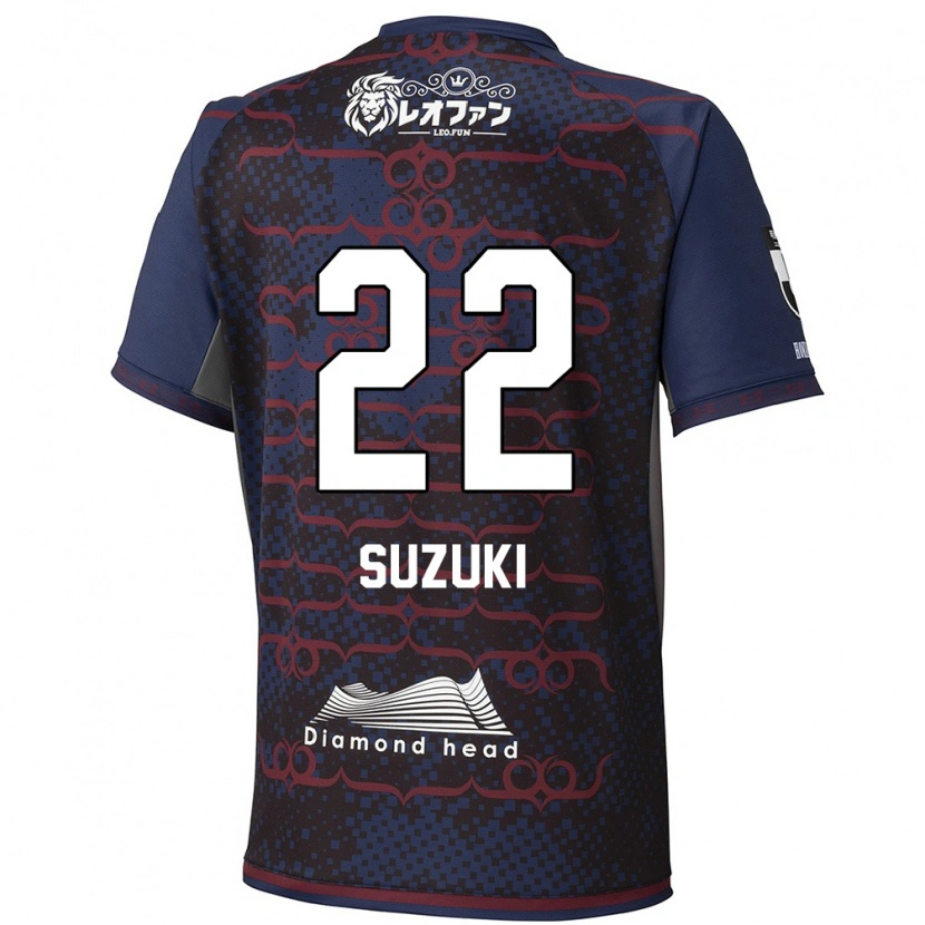 Danxen Herren So Suzuki #22 Blau Rot Auswärtstrikot Trikot 2025/26 T-Shirt Schweiz