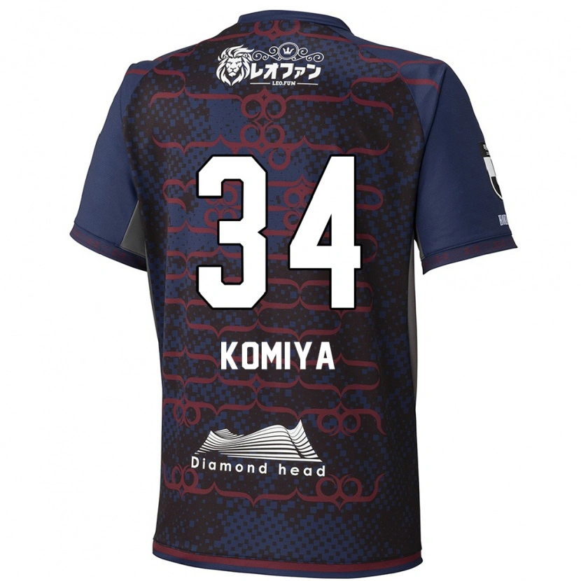 Danxen Herren Masaki Komiya #34 Blau Rot Auswärtstrikot Trikot 2025/26 T-Shirt Schweiz