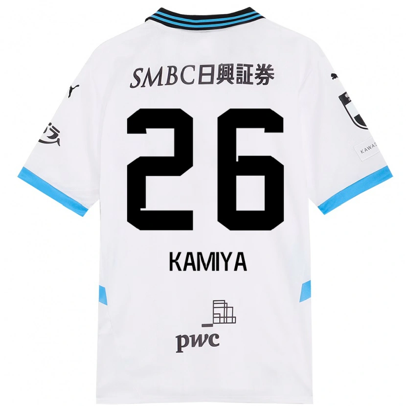 Danxen Herren Kaito Kamiya #26 Himmelblau Schwarz Auswärtstrikot Trikot 2025/26 T-Shirt Schweiz