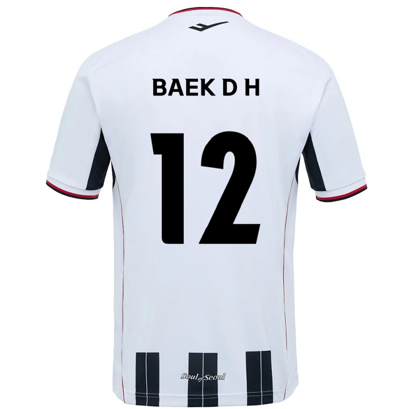 Danxen Herren Baek Do-Hye #12 Schwarz Rot Auswärtstrikot Trikot 2025/26 T-Shirt Schweiz