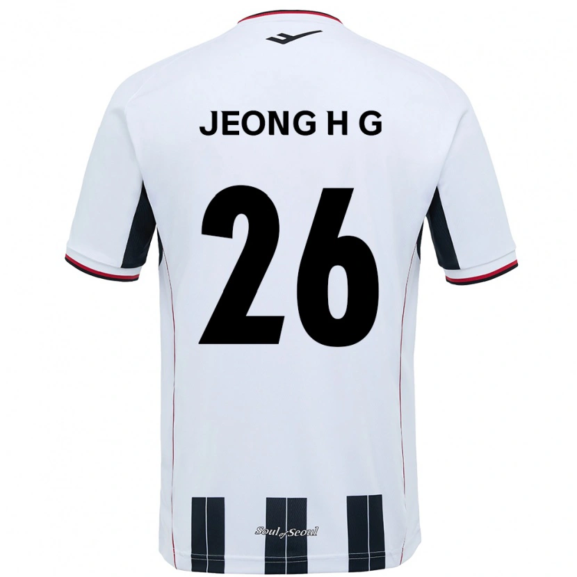 Danxen Herren Jeong Hyun-Gyeong #26 Schwarz Rot Auswärtstrikot Trikot 2025/26 T-Shirt Schweiz