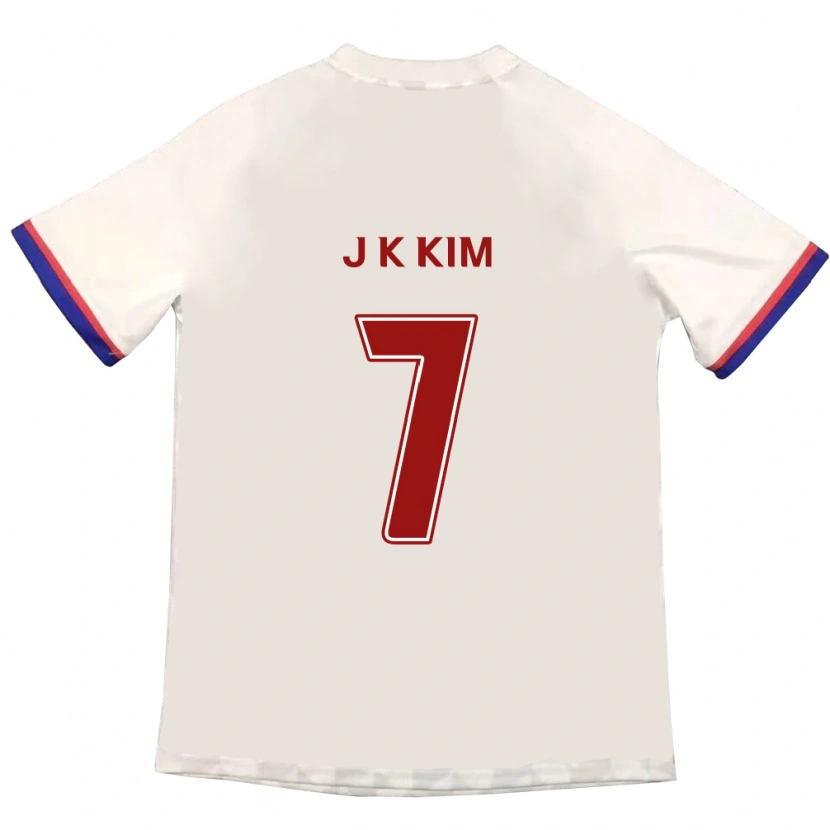 Danxen Herren Ki-Jun Kim #7 Off-White Rot Auswärtstrikot Trikot 2025/26 T-Shirt Schweiz