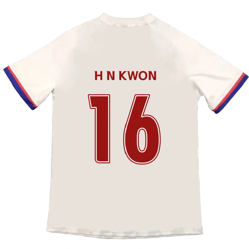 Danxen Herren Nam-Hoon Kwon #16 Off-White Rot Auswärtstrikot Trikot 2025/26 T-Shirt Schweiz