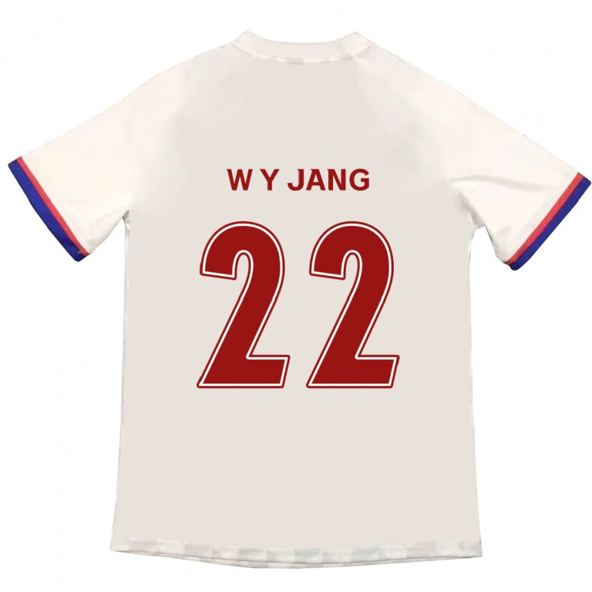 Danxen Herren Young-Woo Jang #22 Off-White Rot Auswärtstrikot Trikot 2025/26 T-Shirt Schweiz
