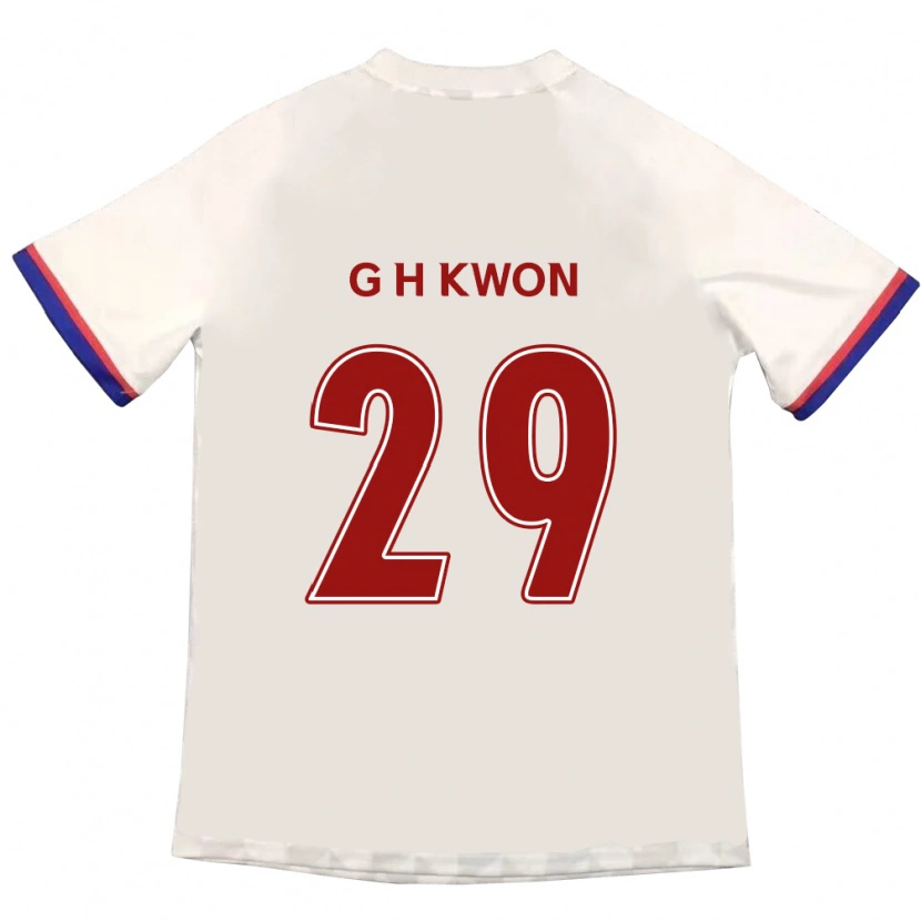 Danxen Herren Gi-Hyun Kwon #29 Off-White Rot Auswärtstrikot Trikot 2025/26 T-Shirt Schweiz
