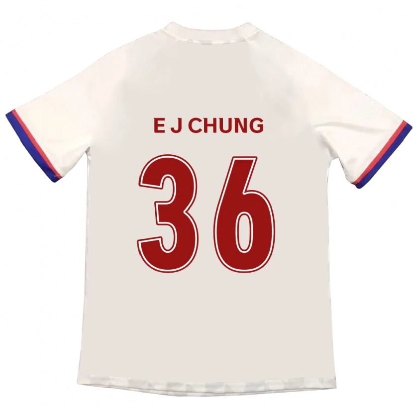 Danxen Herren Joshua Eui-Jin Chung #36 Off-White Rot Auswärtstrikot Trikot 2025/26 T-Shirt Schweiz