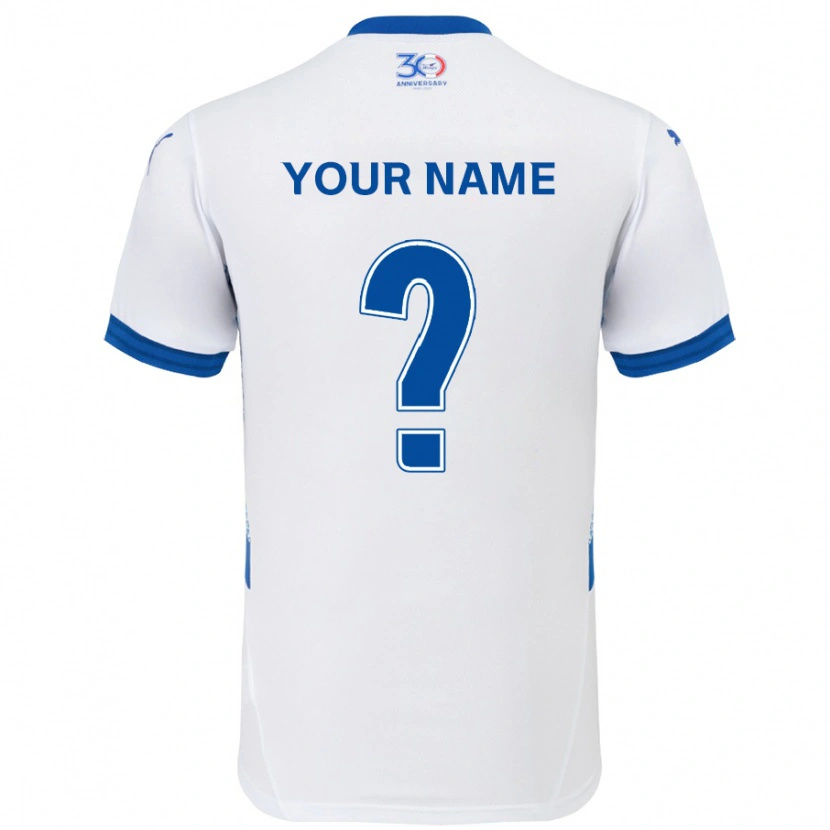 Danxen Herren Ihren Namen #0 Königsblau Weiß Auswärtstrikot Trikot 2025/26 T-Shirt Schweiz