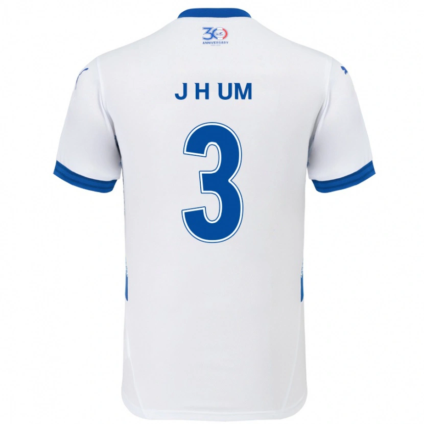 Danxen Herren Jung-Hyun Um #3 Königsblau Weiß Auswärtstrikot Trikot 2025/26 T-Shirt Schweiz
