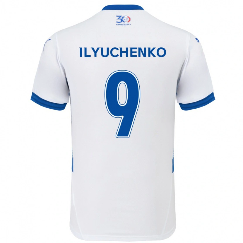 Danxen Herren Stanislav Ilyuchenko #9 Königsblau Weiß Auswärtstrikot Trikot 2025/26 T-Shirt Schweiz