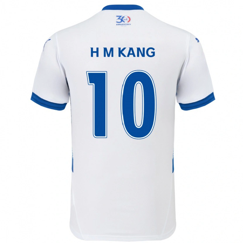 Danxen Herren Hyun-Muk Kang #10 Königsblau Weiß Auswärtstrikot Trikot 2025/26 T-Shirt Schweiz