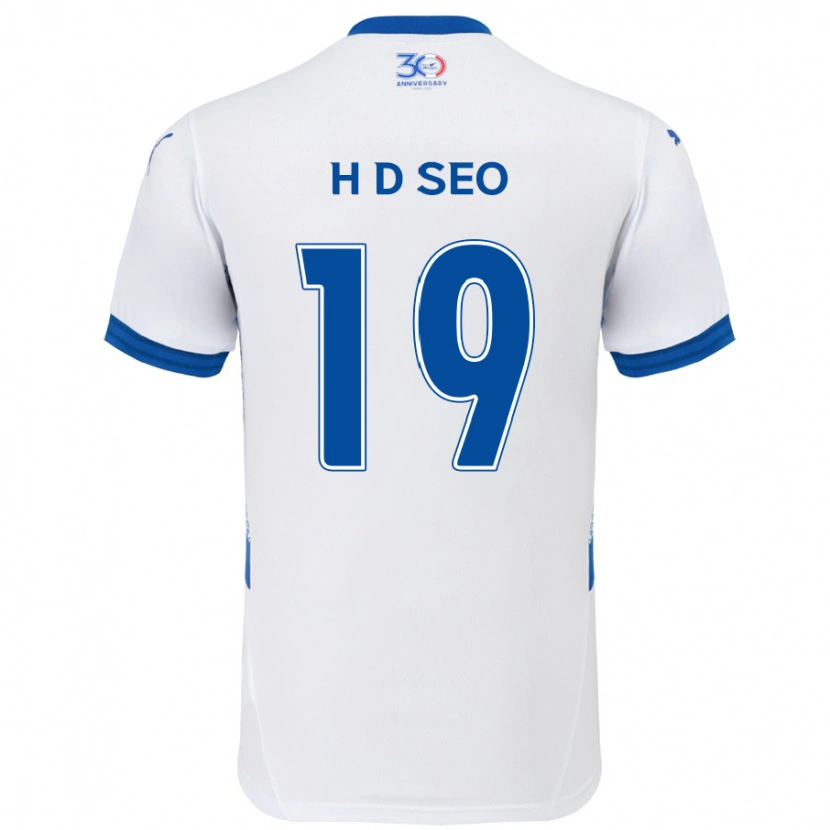 Danxen Herren Dong-Han Seo #19 Königsblau Weiß Auswärtstrikot Trikot 2025/26 T-Shirt Schweiz