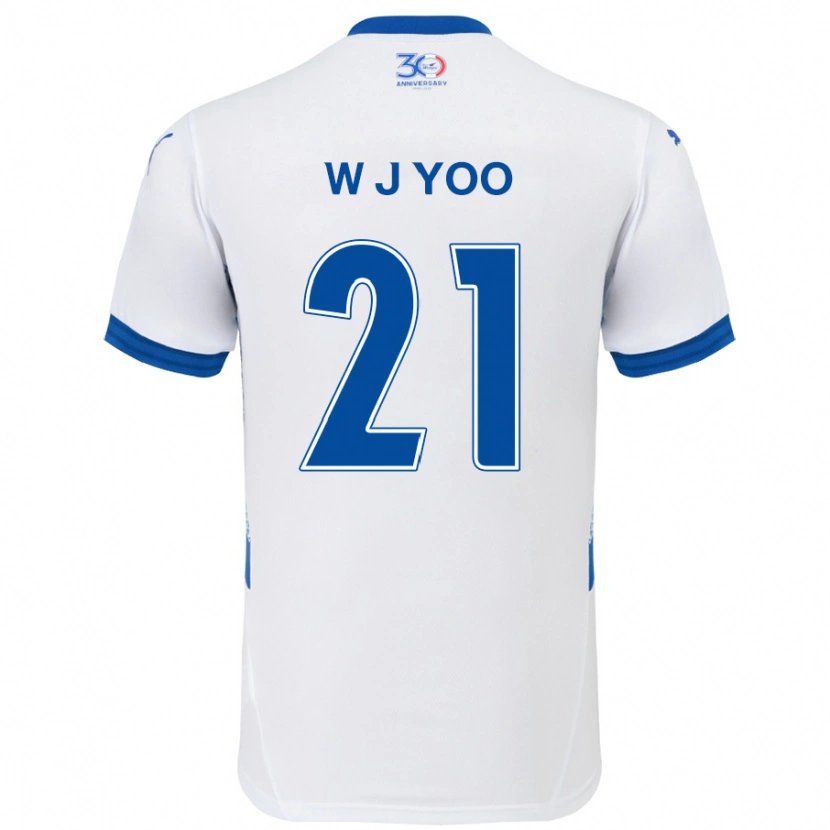 Danxen Herren Jin-Wook Yoo #21 Königsblau Weiß Auswärtstrikot Trikot 2025/26 T-Shirt Schweiz