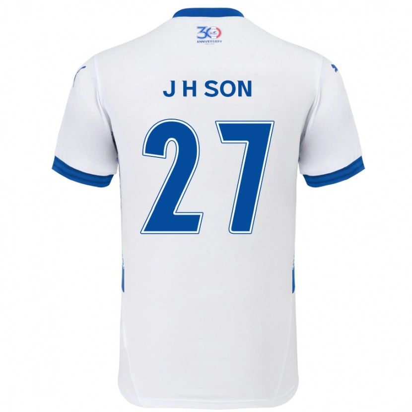 Danxen Herren Ho-Jun Son #27 Weiß Königsblau Auswärtstrikot Trikot 2025/26 T-Shirt Schweiz