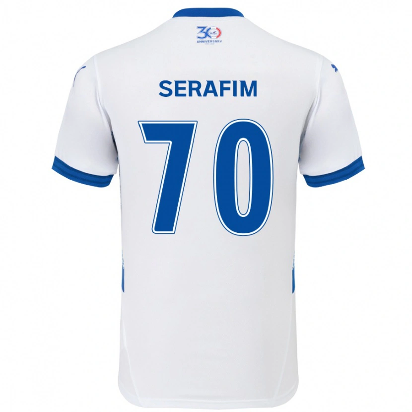 Danxen Herren Matheus Serafim #70 Königsblau Weiß Auswärtstrikot Trikot 2025/26 T-Shirt Schweiz